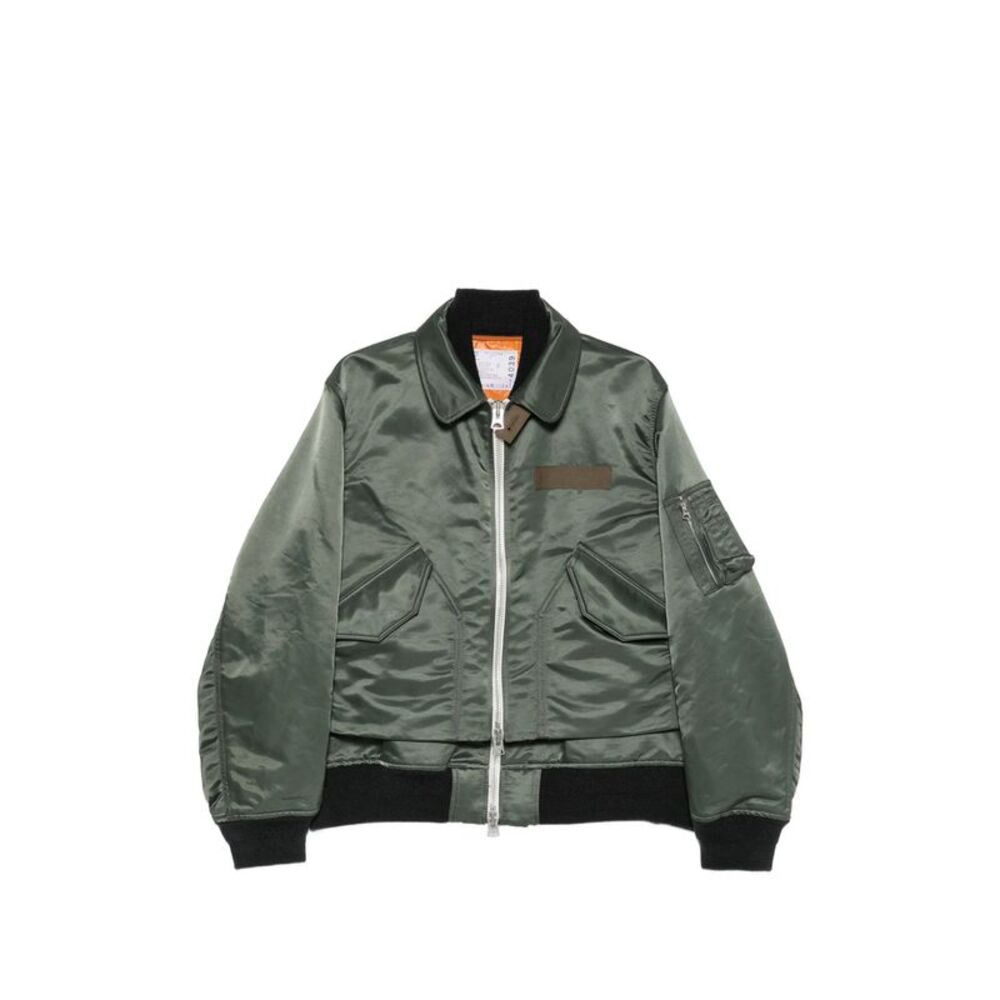 Sacai Green Jackets - Bomber Jackets Men